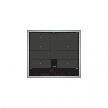 Siemens iQ700 Black, Stainless steel Built-in Zone induction hob 4 zone(s)