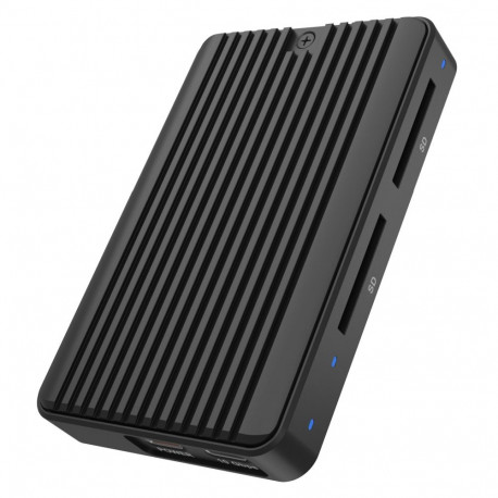 Geh. IcyBox M.2NVMe/SATA SSD mit zweifachem SD CR