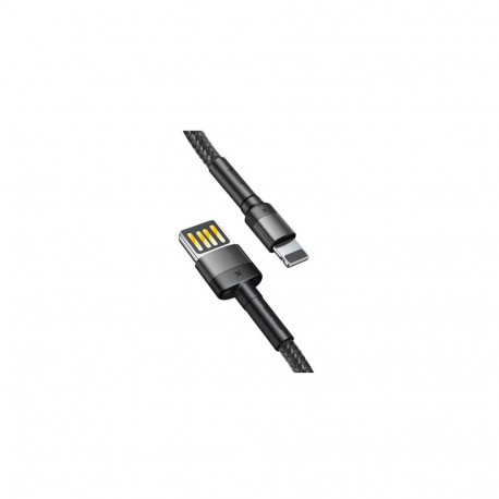 Baseus 6953156283343 lightning cable 1 m Black, Grey