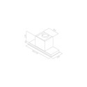 Elica Hidden IXGL/A/90 Built-in Stainless steel, White 475 m³/h