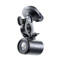 Baseus PrimeTrip 2-in-1 bike mount, phone holder + flashlight (black)