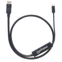 Manhattan USB-C to DisplayPort Cable, 4K@60Hz, 1m, Male to Male, Black, Not Bi-Directional, Three Ye Manhattan USB-C to DisplayPort Cable, 4K@60Hz, 1m, Male to Male, Black, Not Bi-Directional, Three Ye