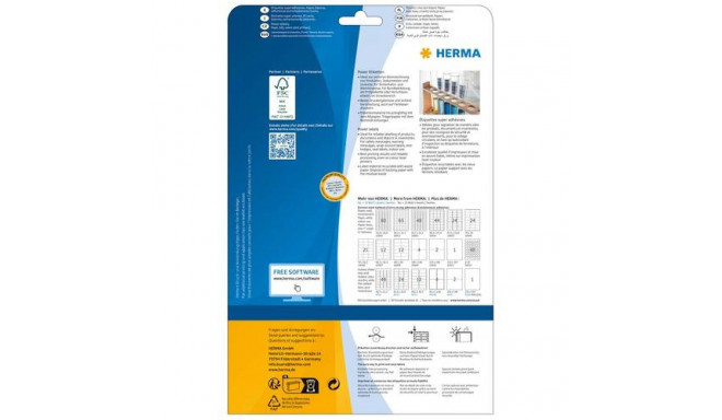 HERMA Labels A4 105x48 mm white extra strong adhesion paper matt 300 pcs.