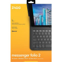ZAGG Keyboard Messenger Folio 2-Apple-iPad 10.2/10.5-Charcoal-German