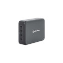 Manhattan 4-Port GaN USB Power Delivery Charging Station - 240 W / PD 3.1, Four USB-C PD Ports with 
