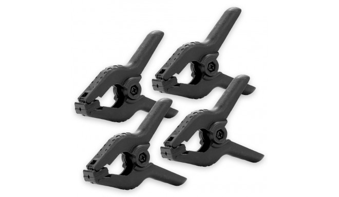 Caruba Achtergrond Klem Zwart Large (4 stuks)