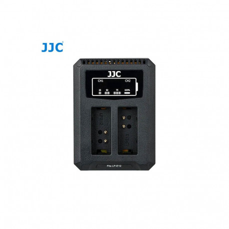 JJC Canon DCH LPE12 USB Dual BatteryCharger (voor Canon LP E12)