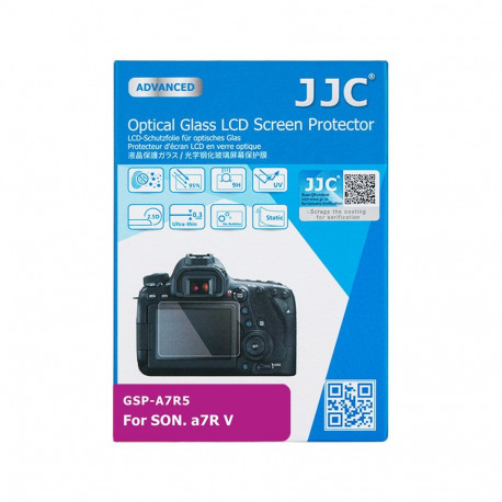 JJC GSP A7R5 screenprotector van optisch glas