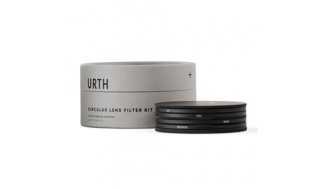 Urth 58mm UV, Circular Polarizing (CPL), ND8, ND1000 Lens Filter Kit (Plus+)