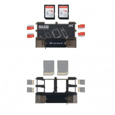 JJC MCH STK6GR Geheugenkaart Houder Kit