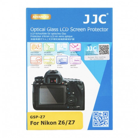 JJC GSP Z7 Z6 screenprotector van optisch glas (Z5 Z6ll Z7ll)