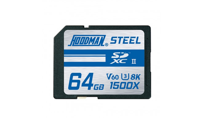 Hoodman 64GB 1500X SDXC UHS II, CLASS 10, U3, 8K, V60