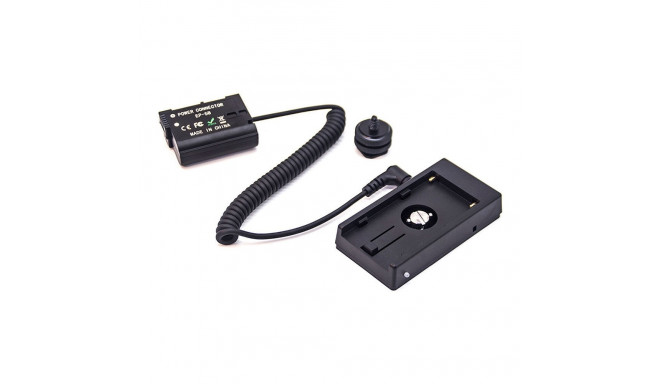 Caruba Nikon EN EL15 Full Decoding Dummy Battery + F970 Batterijhuls (veer kabel)