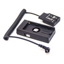 Caruba Nikon EN EL14 Full Decoding Dummy Batterij + F970 Batterijhuls (veer kabel)