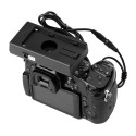 Caruba Panasonic DMW DCC12 Full Decoding Dummy Batterij + F970 Batterijhuls (rechte kabel)
