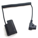 Caruba Panasonic DMW DCC12 Full Decoding Dummy Batterij + D TAP B Type Poort (veer kabel)