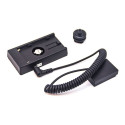 Caruba Canon LP E17 (DR E18) Dummy Batterij + F970 Batterijhuls (veer kabel)