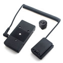 Caruba Sony NP FZ100 Full Decoding Dummy Batterij + F970 Batterij Gusset (veer kabel)