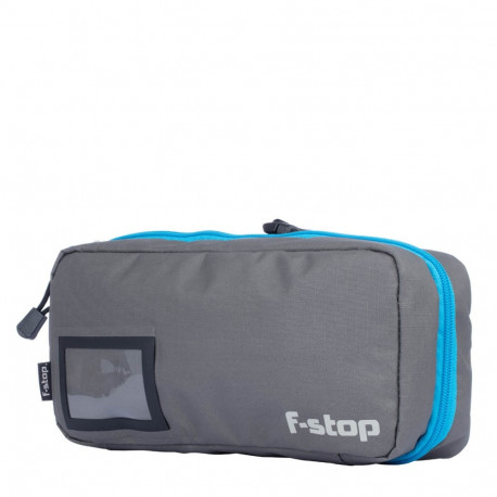 F Stop Accessory Pouch Medium Gargoyle (Grey) / Blue Zipper
