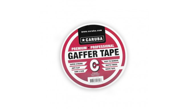 Caruba Gaffer Tape 50mtr x 5cm Wit