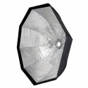 Caruba Quick Assembly Matte Zilver Octabox 120cm