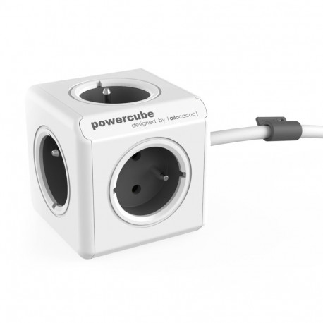 Allocacoc PowerCube Extended Grijs 1,5m Kabel (FR)