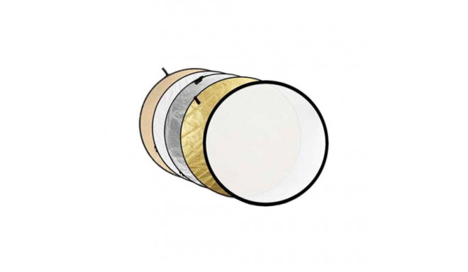 Caruba Reflectiescherm 5 in 1 Goud, Zilver, Zonnegeel, Wit, Transparant 80cm