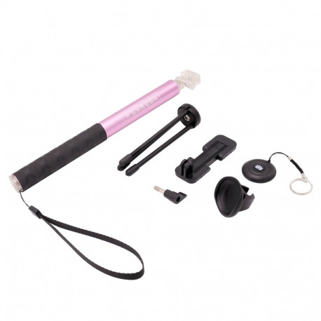 Caruba Selfie Stick Large Bluetooth Roze