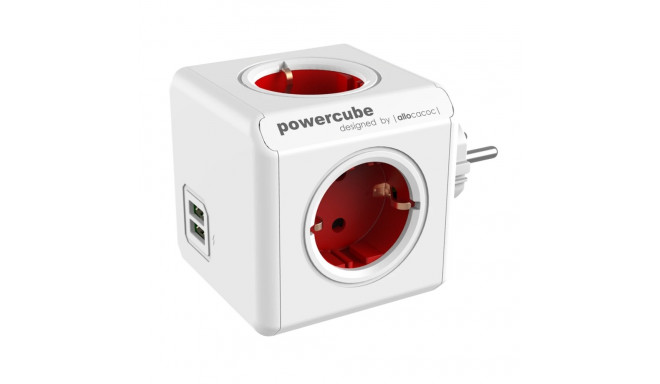 Allocacoc PowerCube Original USB Rood