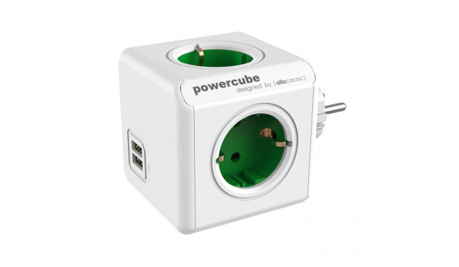 Allocacoc PowerCube Original USB Groen