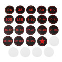 Caruba Writable Rear Lens Cap Kit Canon (4 stuks) Caruba Writable Rear Lens Cap Kit Canon (4 stuks)