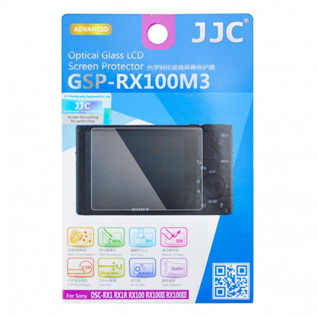JJC GSP RX100M3 screenprotector van optisch glas