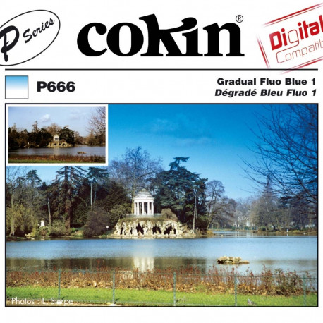 Cokin Filter P666 Gradual Fluo Blue 1
