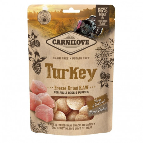 Carnilove külmkuivatatud maius Turkey koertele 60g