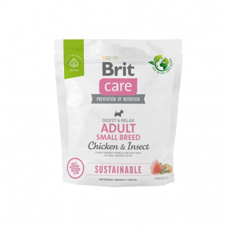 Brit Care Sustainable Adult Small Breed Chicken & Insect dog food 1kg