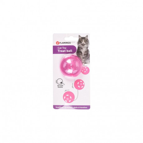 Flamingo cat toy treat ball ø 5.5cm