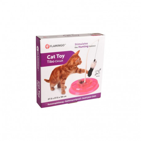 Flamingo Tibo Circuit pink cat toy 27x27x38cm