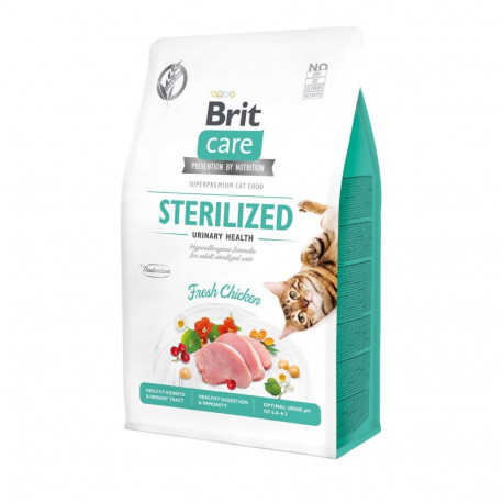 Brit Care Cat Grain-Free Sterilized Urinary Health complete food for cats 0,4kg