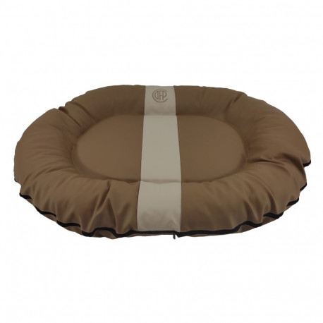 Cazo Oval Bed Oslo latte tone nest for dogs 90x120x16cm