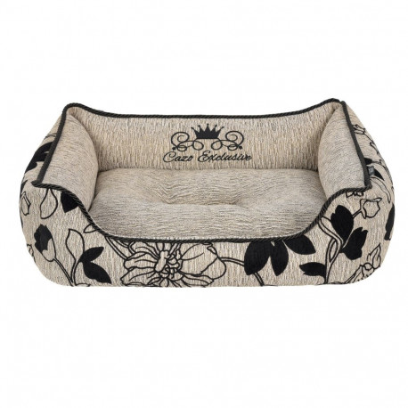 Cazo Exclusive Soft Bed Noir brown bed for dogs 75x60cm