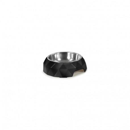 Record black melamine bowl with base for dogs ø 14cm - 160ml