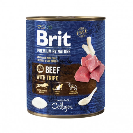 Brit Premium by Nature Beef with Tripes canned food for dogs 800g