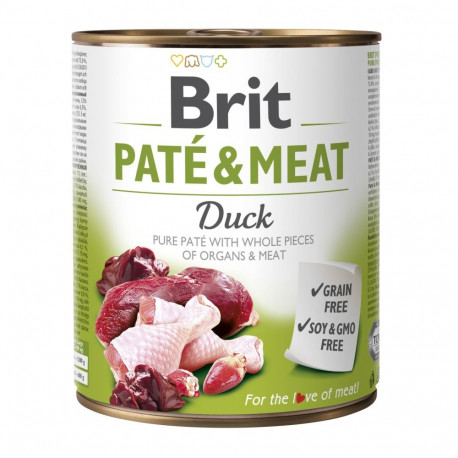 Brit Care Duck Paté & Meat konserv koertele 800g