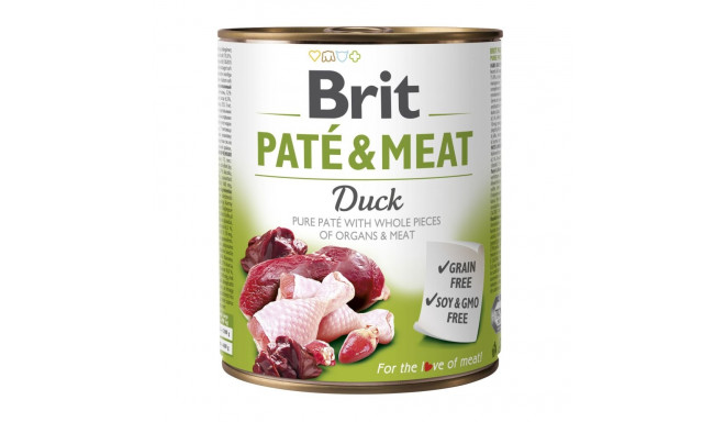 Brit Care Duck Paté & Meat konserv koertele 800g