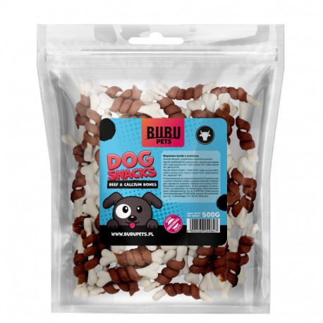 Bubu Pets dog treat calcium bones with beef 500g