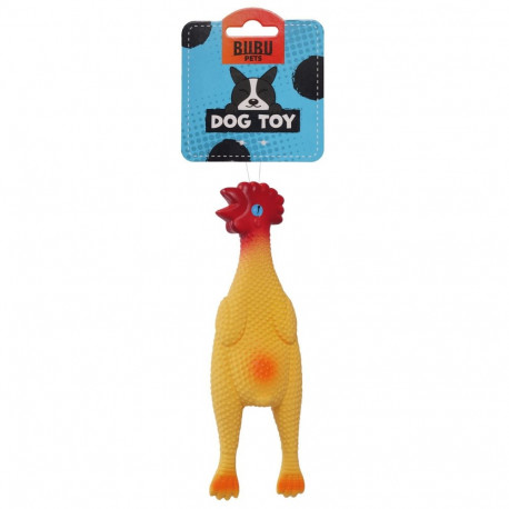 Bubu Pets dog life latex chicken with beeper 23cm