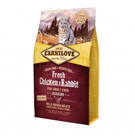 Carnilove Fresh Chicken & Rabbit for Adult cat food 2 kg