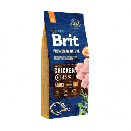 Brit Premium by Nature Adult M complete food for adult dogs 15kg