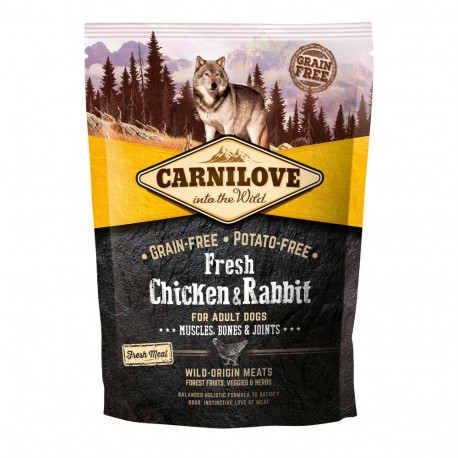 Carnilove Fresh Chicken & Rabbit for Adult dog food 1.5 kg