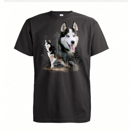 T-shirt Siberian Husky size XL